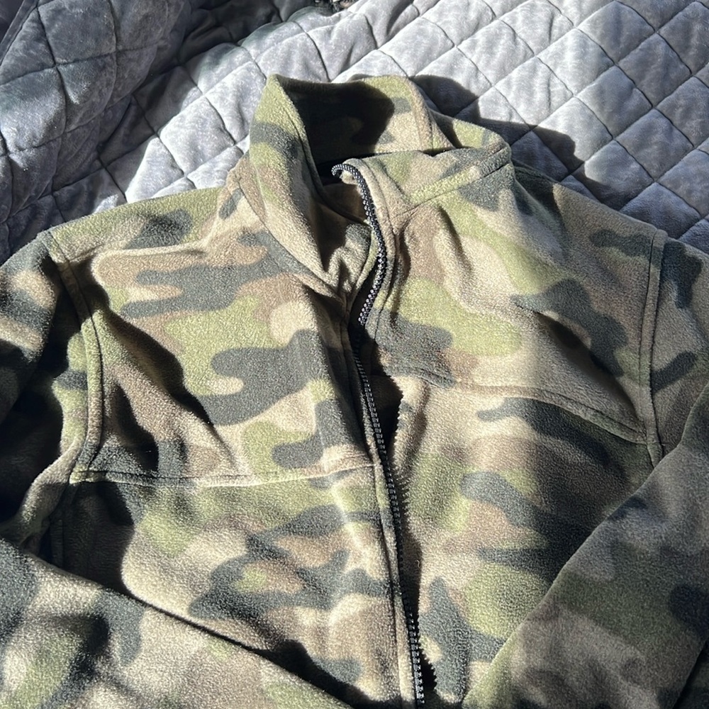 Camo fleece jacket